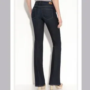 Jean Femme Paige Skyline Taille 27 - Droit, Délavé Foncé Stretch - Occasion Très Bon état